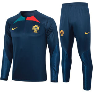 Mens Portugal Training Suit Royal Blue 2023/24