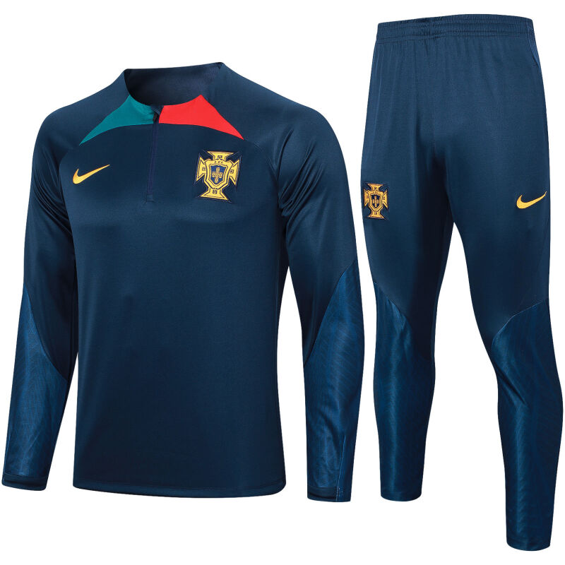 Mens Portugal Training Suit Royal Blue 2023/24