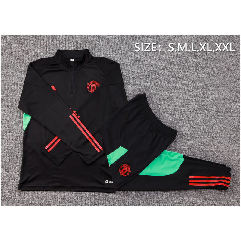 Mens Manchester United Training Suit Black 2023/24
