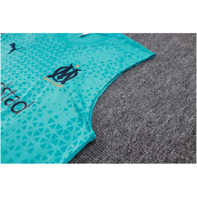 Mens Olympique Marseille Short Training Suit Green 2023/24