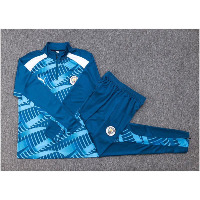 Kids Manchester City Training Suit Blue 2023/24