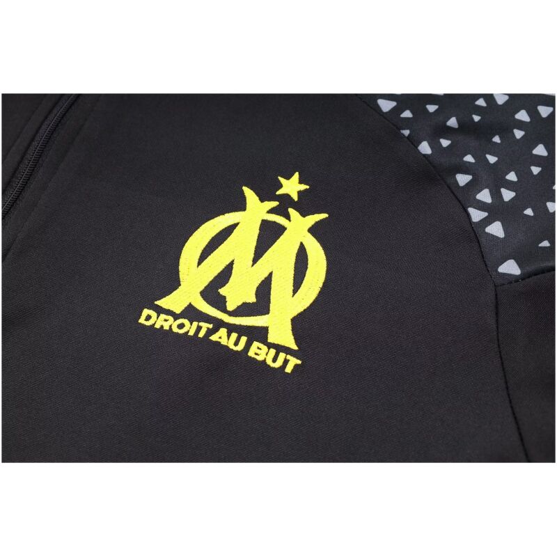 Mens Olympique Marseille Training Suit Black 2023/24