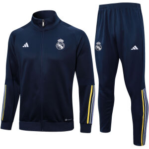 Mens Real Madrid Jacket + Pants Training Suit Royal 2023/24