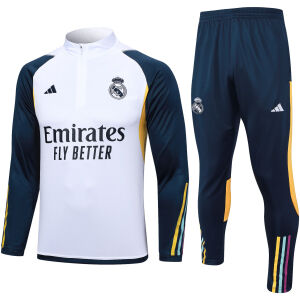 Herren Real Madrid Trainingsanzug Weiß 2023/24
