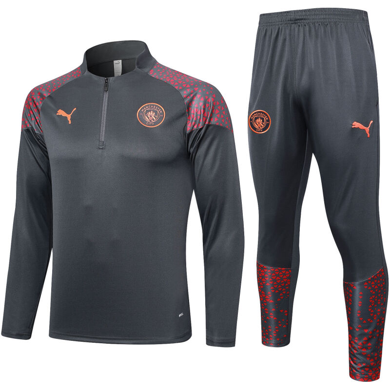 Mens Manchester City Training Suit Grey 2023/24