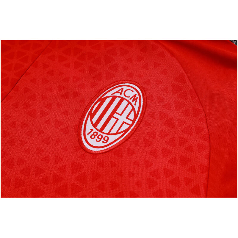 Mens AC Milan Training Suit Red Pattern 2023/24