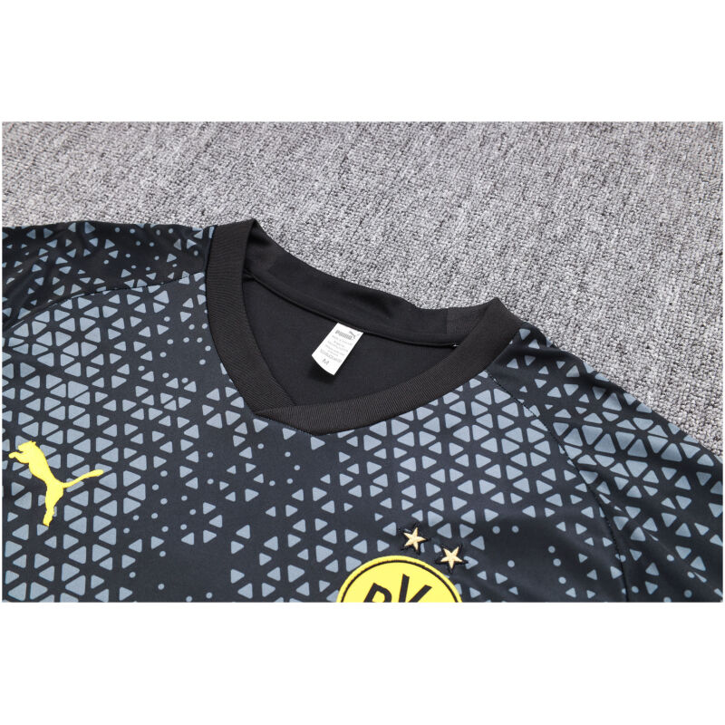Mens Borussia Dortmund Short Training Suit Black 2023/24