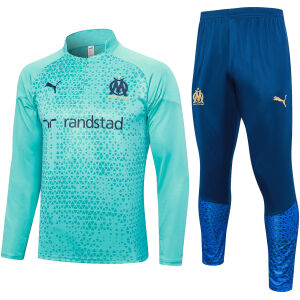 Mens Olympique Marseille Training Suit Green Diamonds 2023/24