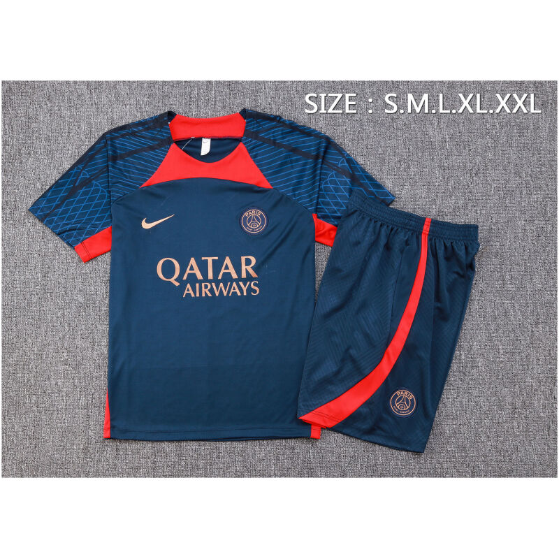 Mens PSG Short Training Suit Royal Blue 2023/24