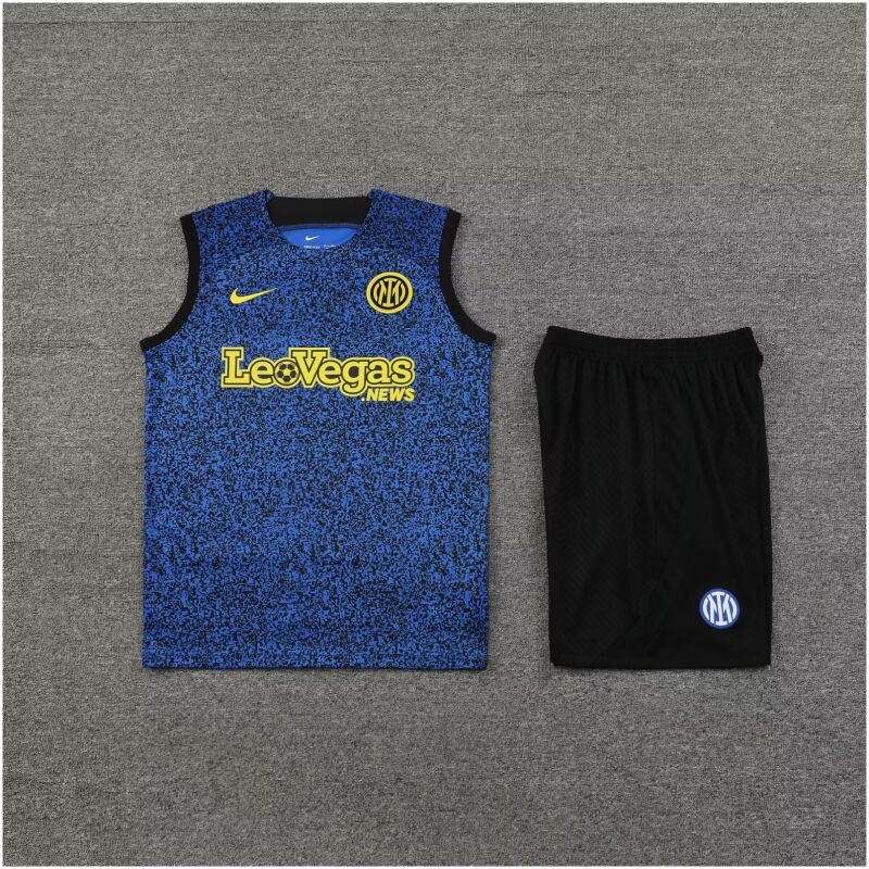 Mens Inter Milan Singlet Suit Royal Blue 2023/24
