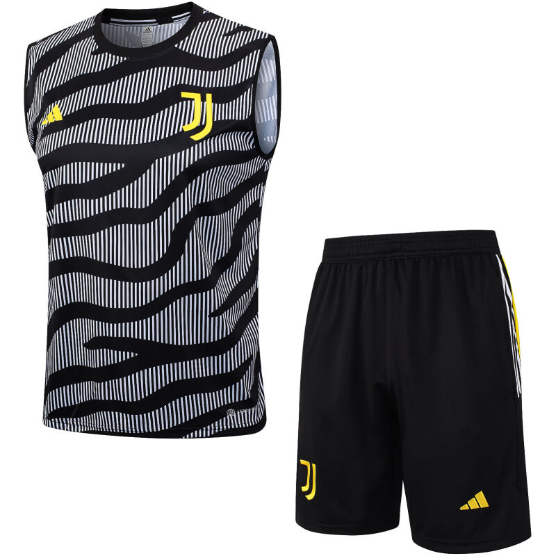 Mens Juventus Singlet Suit Grey – Black 2023/24