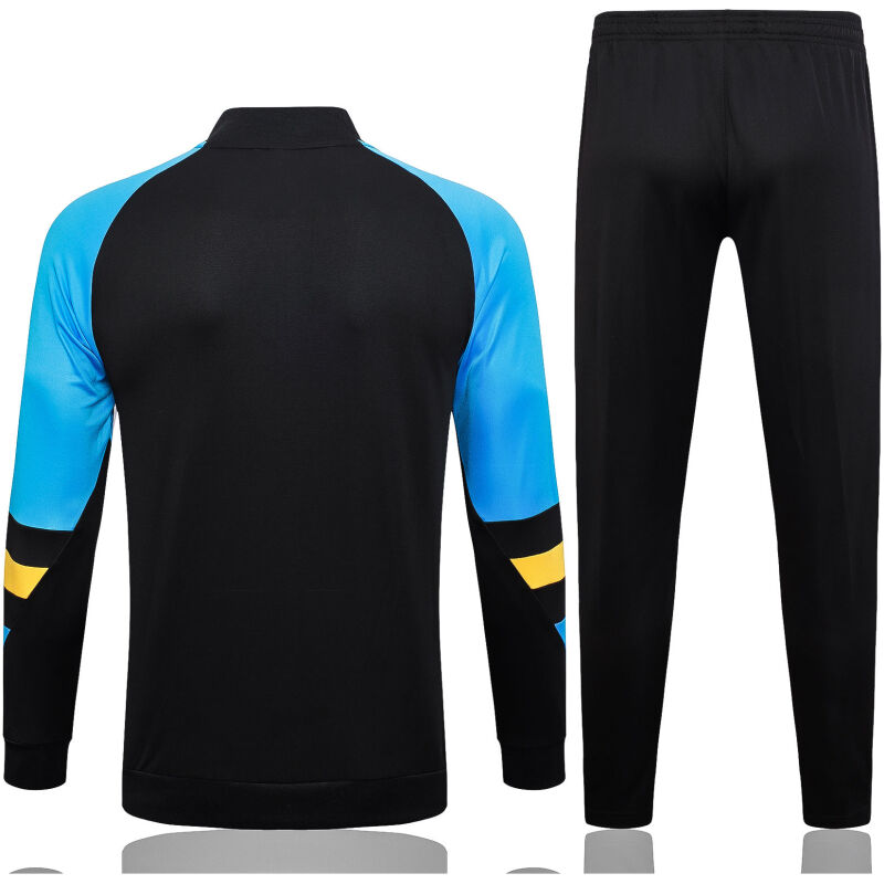 Mens Bayern Munich Training Suit Black – Blue 2023/24