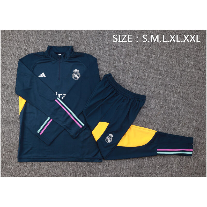 Mens Real Madrid Training Suit Royal Blue 2023/24