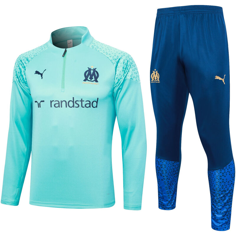 Mens Olympique Marseille Training Suit Green 2023/24