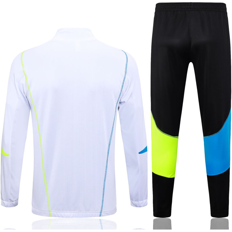 Mens Arsenal Jacket + Pants Training Suit White 2023/24