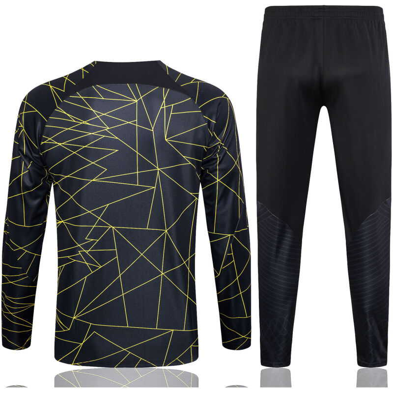 Mens PSG x Jordans Training Suit Black II 2023/24