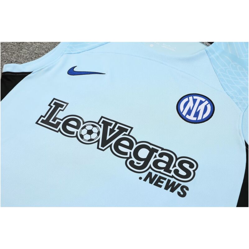 Herren Inter Mailand Singlet Anzug Hellblau 2023/24