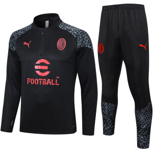 Mens AC Milan Training Suit Black 2023/24