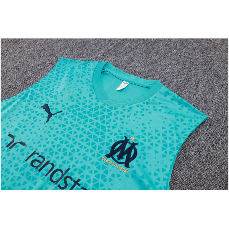 Mens Olympique Marseille Short Training Suit Green 2023/24
