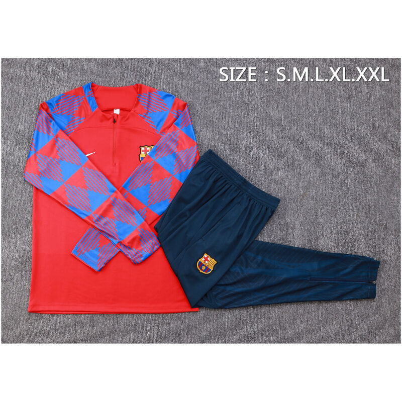 Mens Barcelona Training Suit Red 2023/24