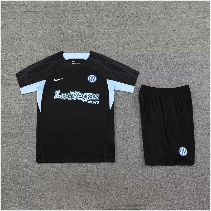 Mens Inter Milan Short Training Suit Black 2023/24