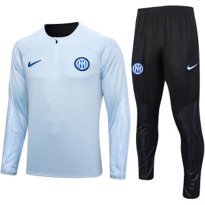Mens Inter Milan Training Suit Light Grey 2023/24