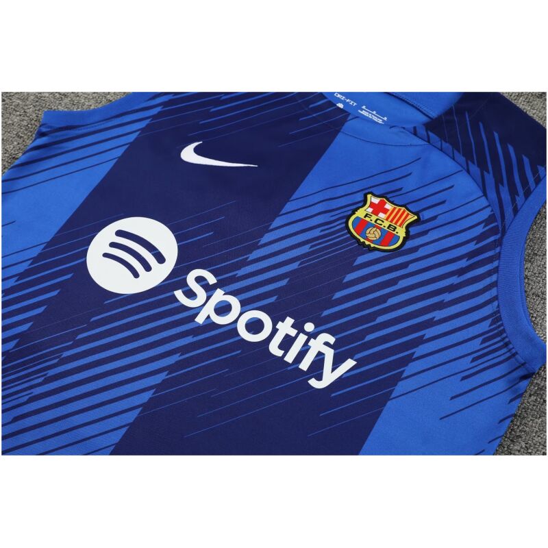 Mens Barcelona Singlet Suit Blue 2023/24