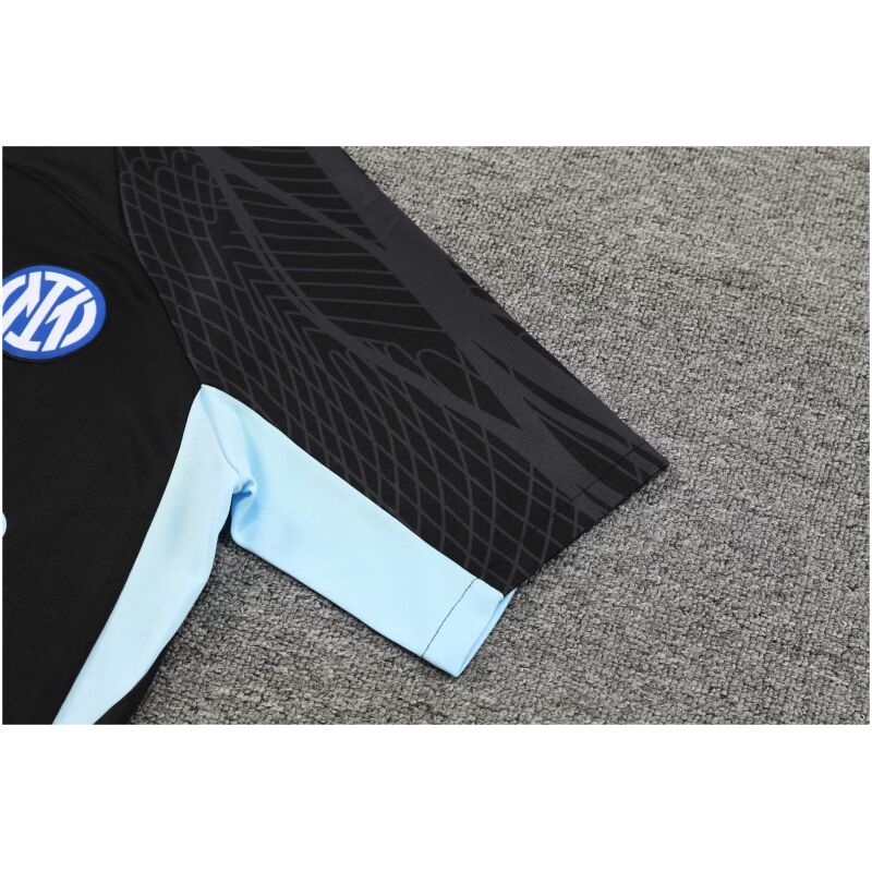 Mens Inter Milan Short Training Suit Black 2023/24