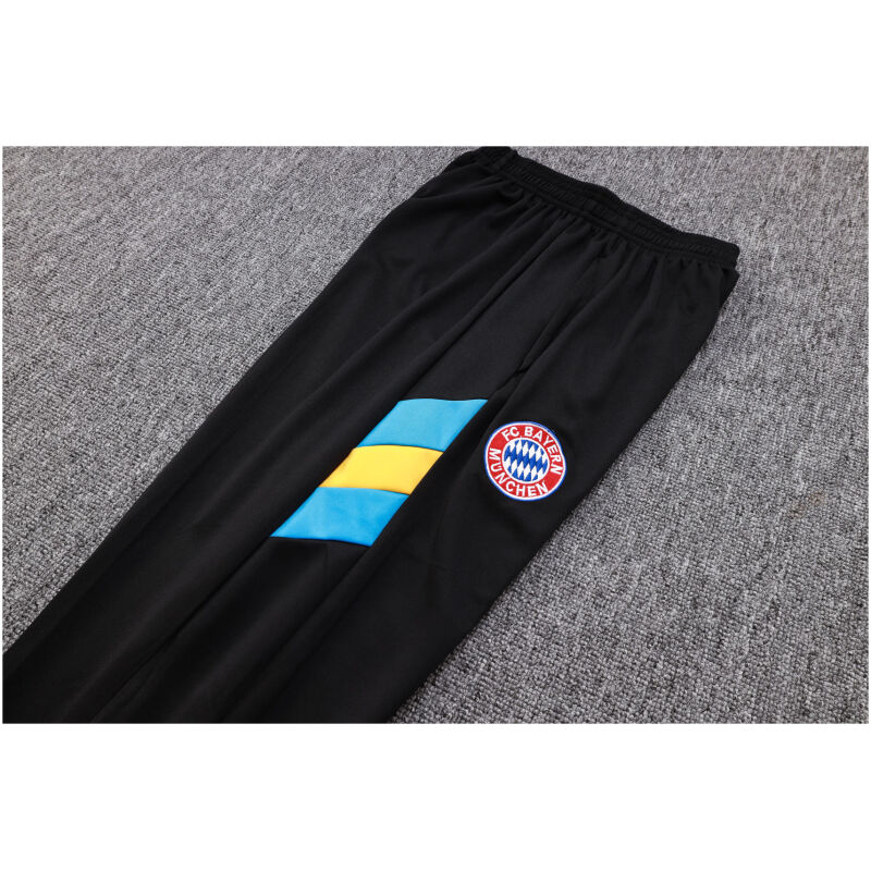 Mens Bayern Munich Training Suit Black – Blue 2023/24
