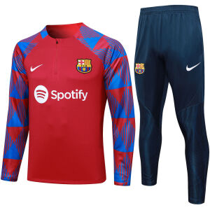 Mens Barcelona Training Suit Red 2023/24