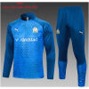 Kids Olympique Marseille Training Suit Blue Pyramid 2023/24