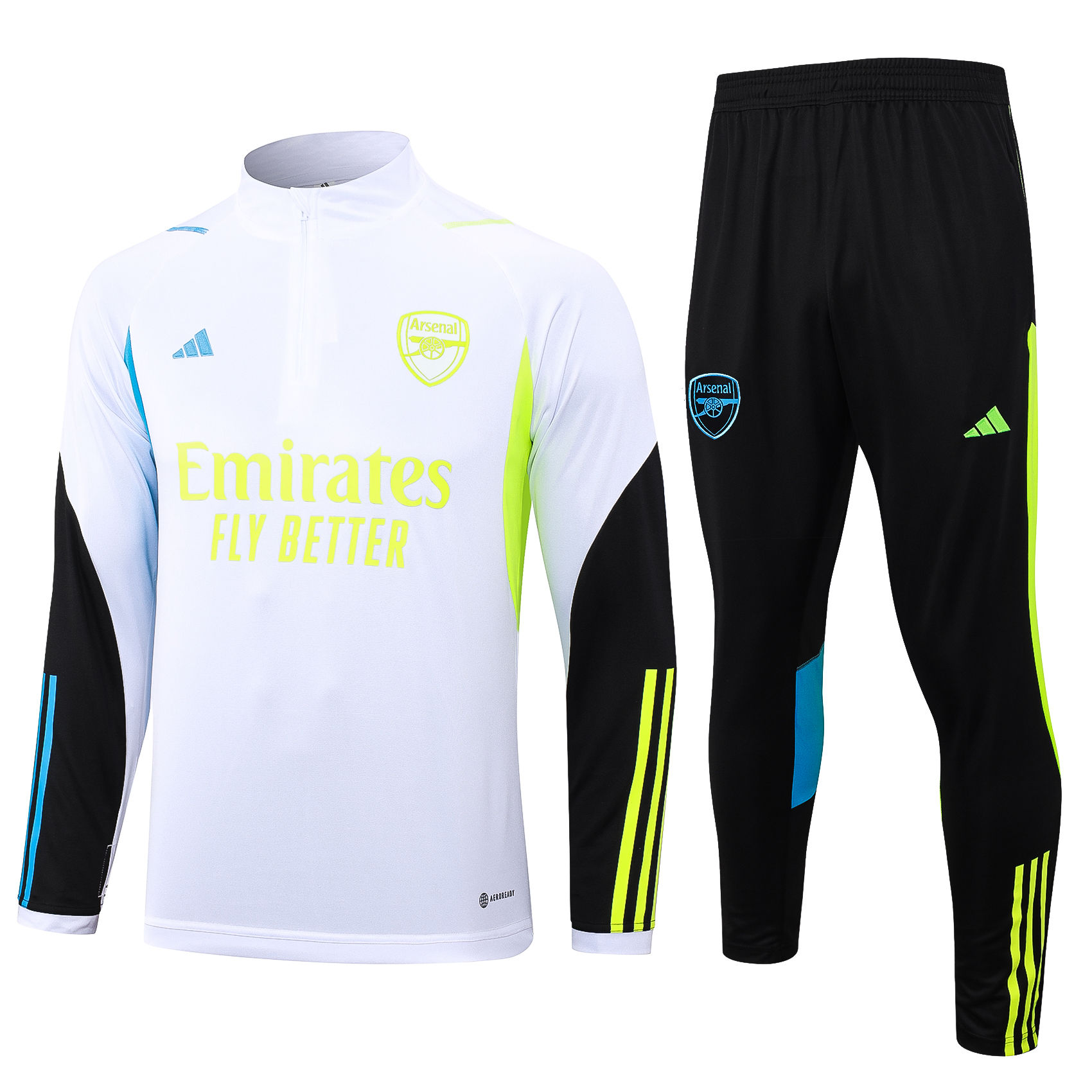 Mens Arsenal Training Suit White 2023/24