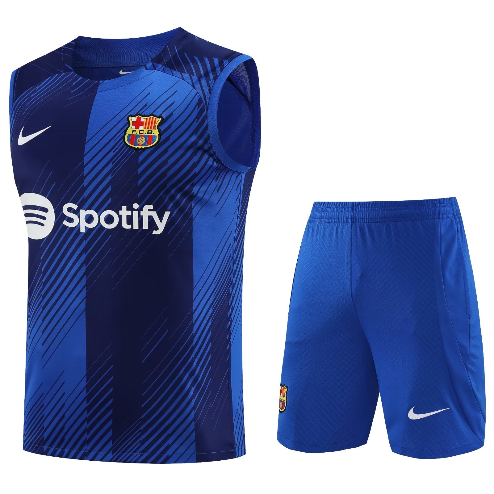 Mens Barcelona Singlet Suit Blue 2023/24