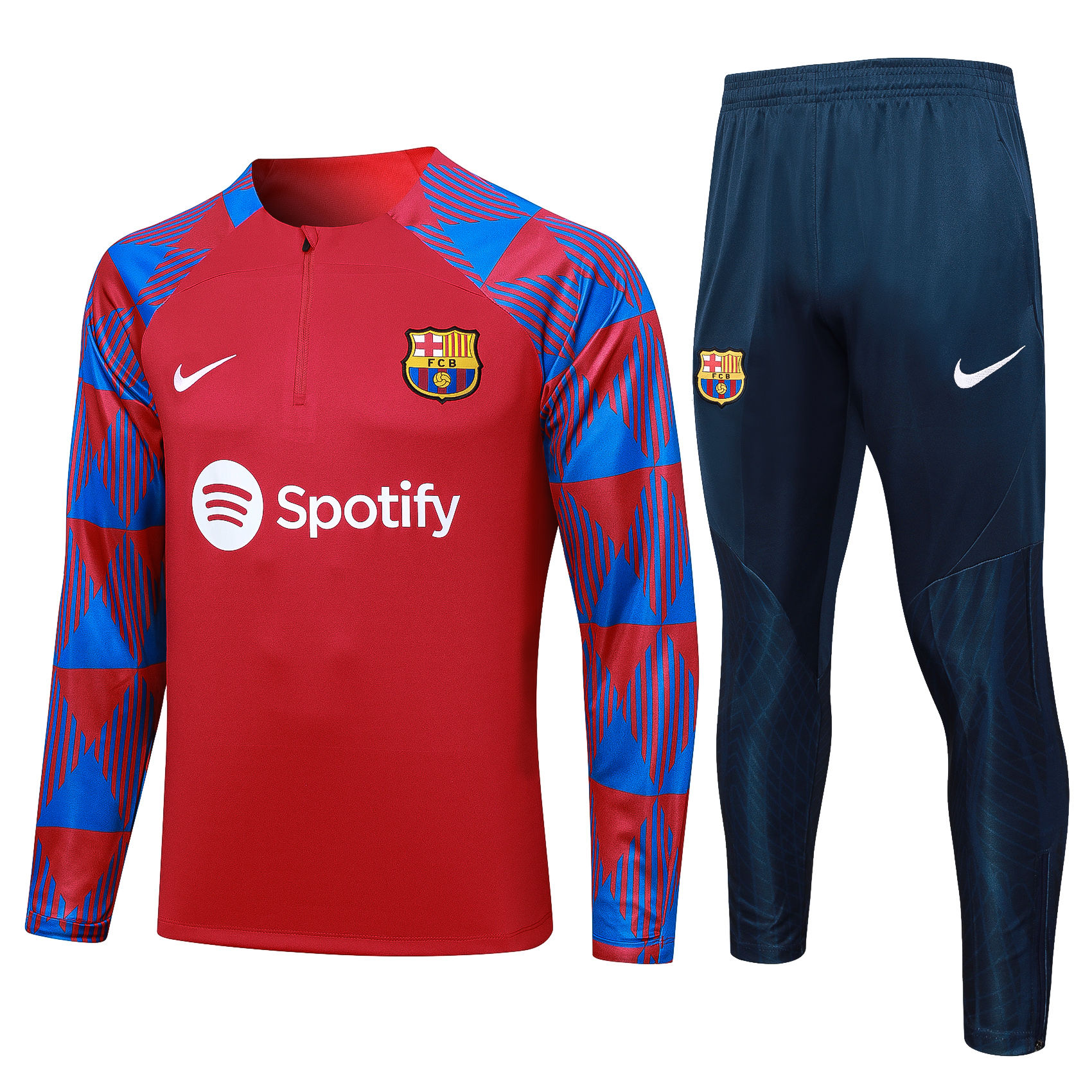 Mens Barcelona Training Suit Red 2023/24