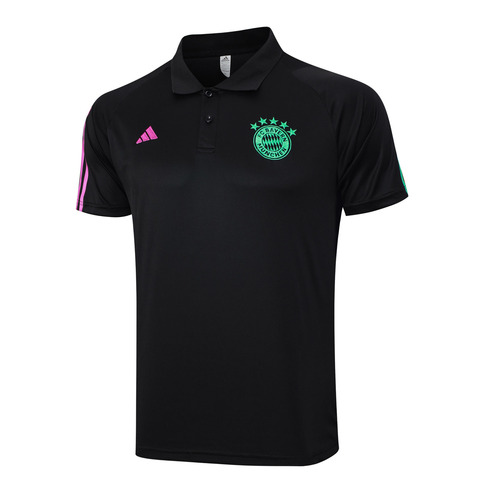 Mens Bayern Munich Polo Shirt Black 2023/24