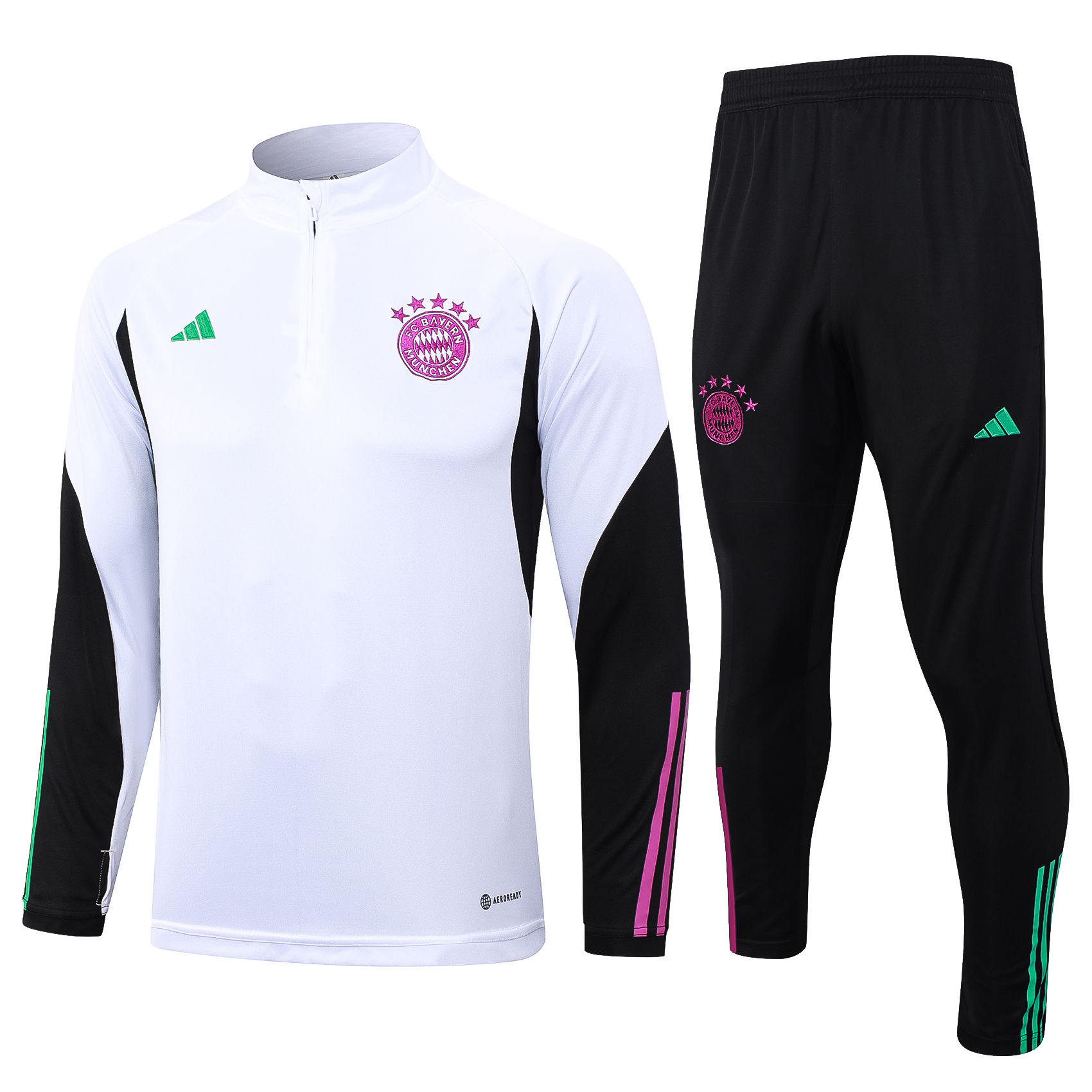 Mens Bayern Munich Training Suit White 2023/24