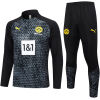 Mens Borussia Dortmund Training Suit Black Pattern 2023/24