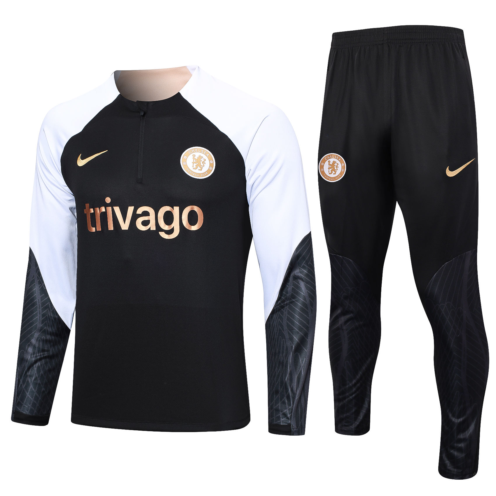 Mens Chelsea Training Suit Black 2023/24