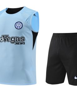 Mens Inter Milan Singlet Suit Light Blue 2023/24