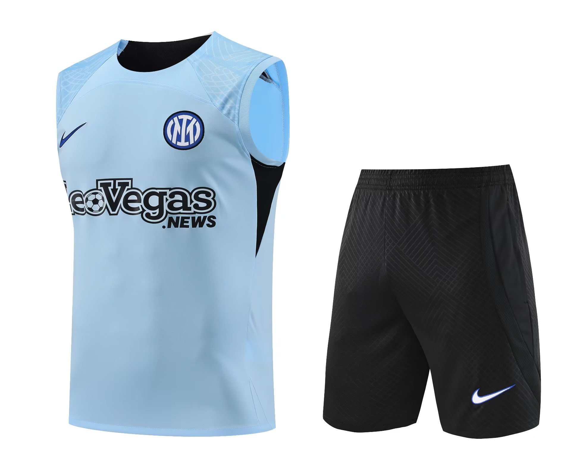 Mens Inter Milan Singlet Suit Light Blue 2023/24