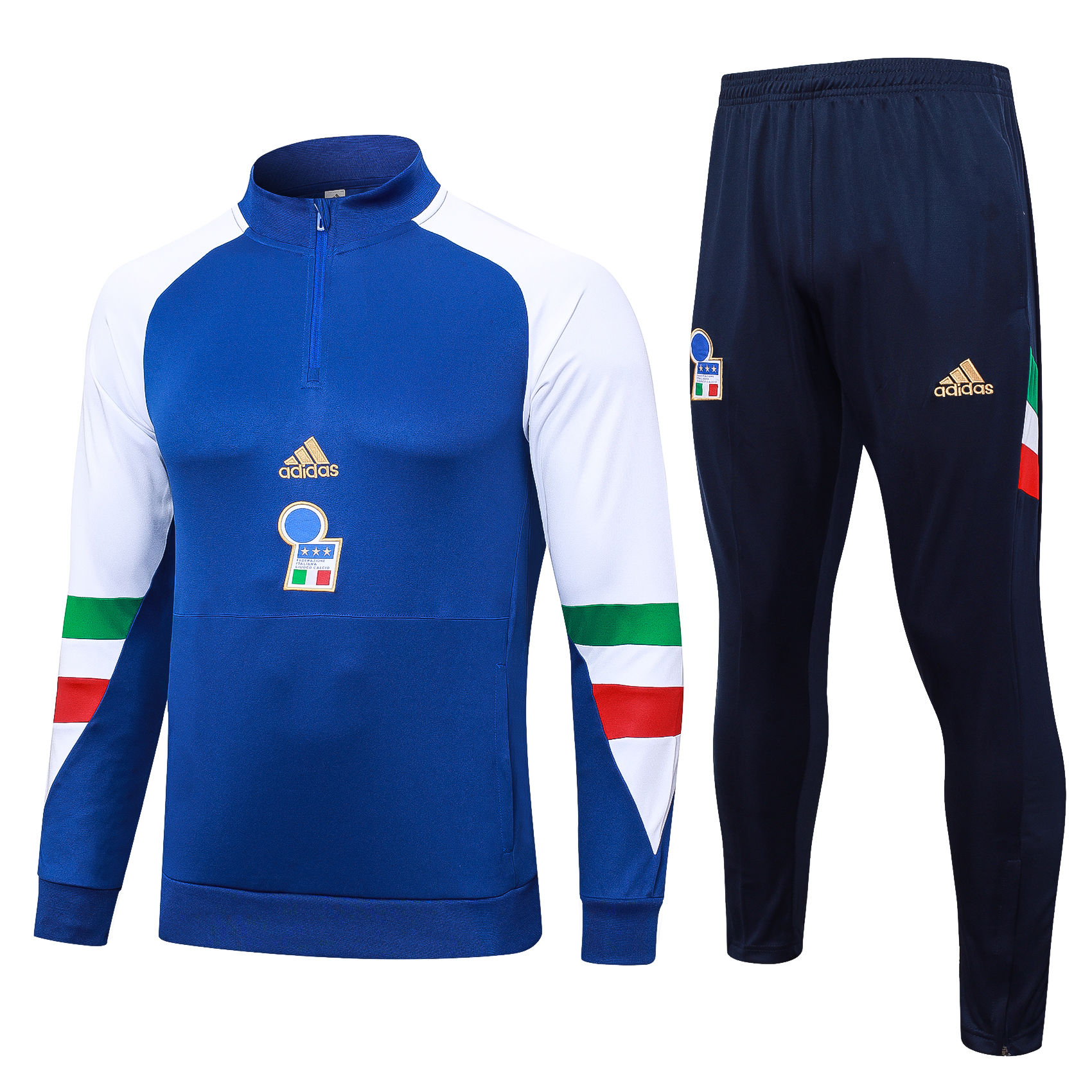 Mens Italy Training Suit Cerulean Blue 2023/24