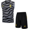 Mens Juventus Singlet Suit Grey - Black 2023/24