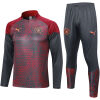 Mens Manchester City Training Suit Grey - Red 2023/24