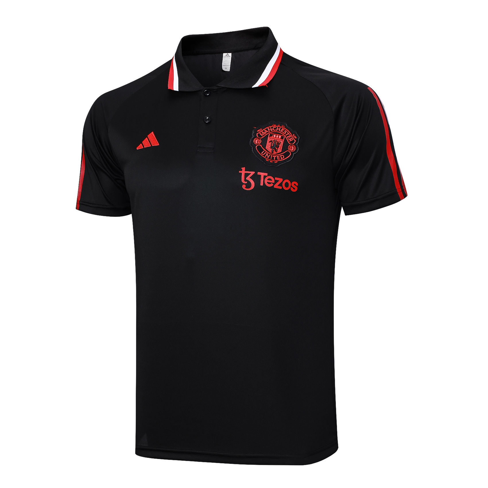 Mens Manchester United Polo Shirt Black 2023/24