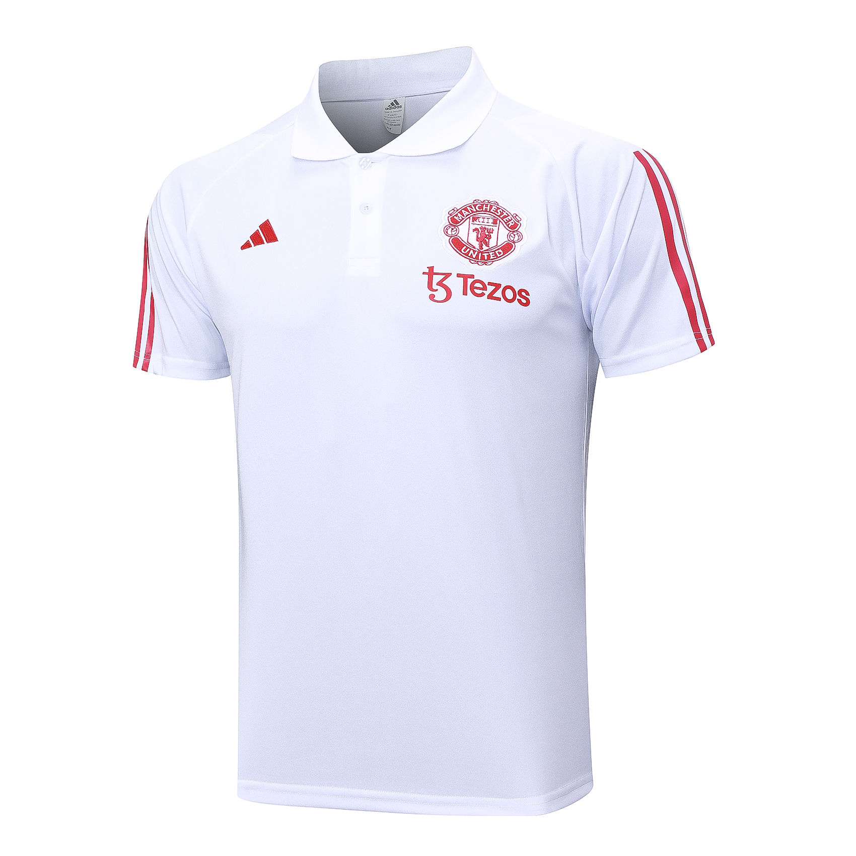 Mens Manchester United Polo Shirt White 2023/24
