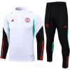 Mens Manchester United Training Suit White - Black 2023/24