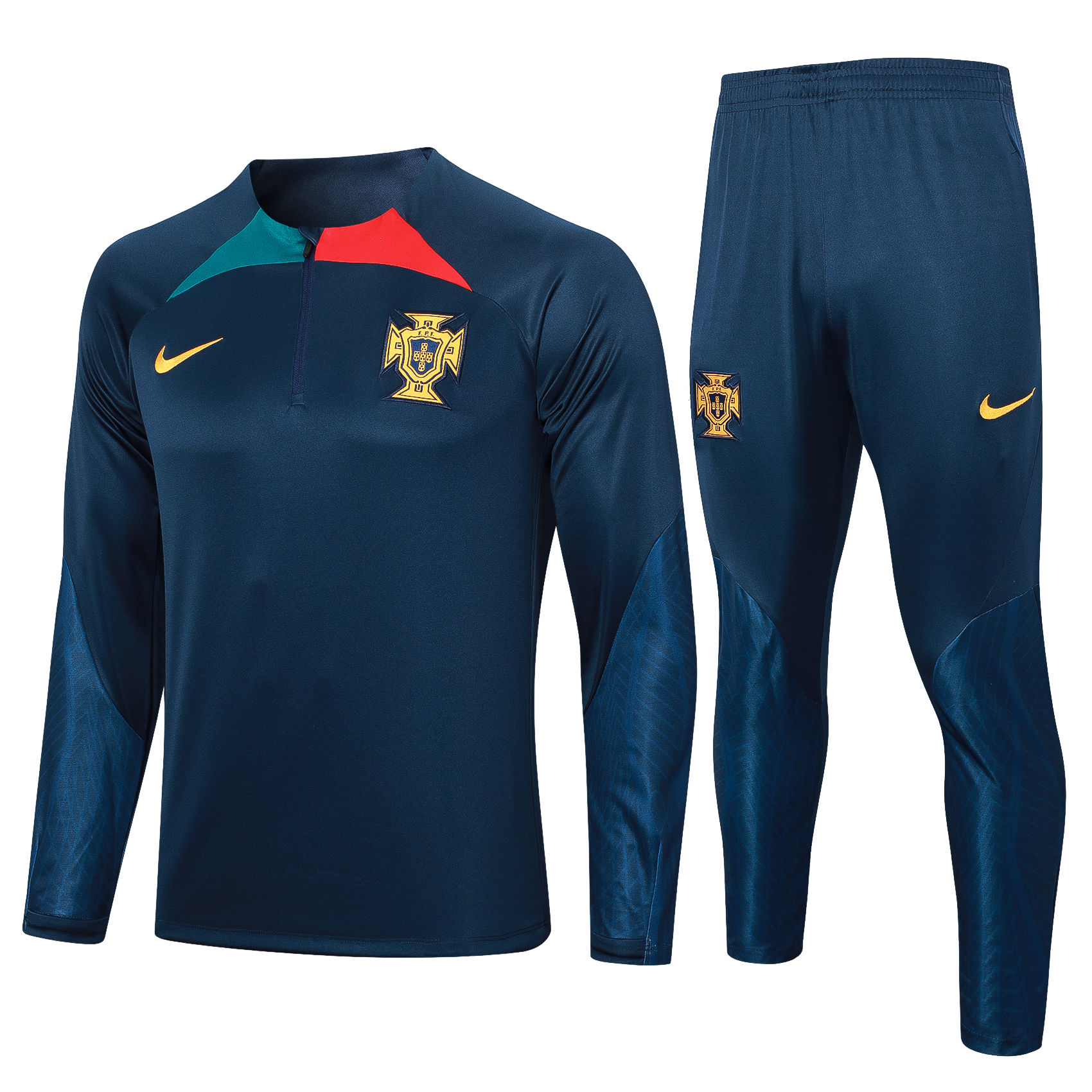 Mens Portugal Training Suit Royal Blue 2023/24