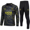 Mens PSG x Jordans Training Suit Black II 2023/24