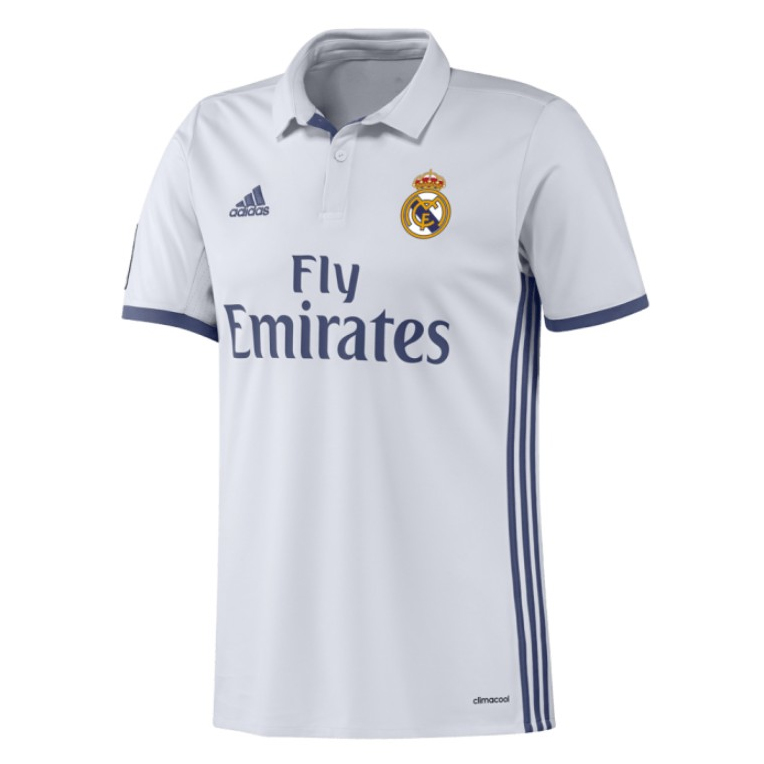 Mens Real Madrid Retro Home Jersey 2016/17