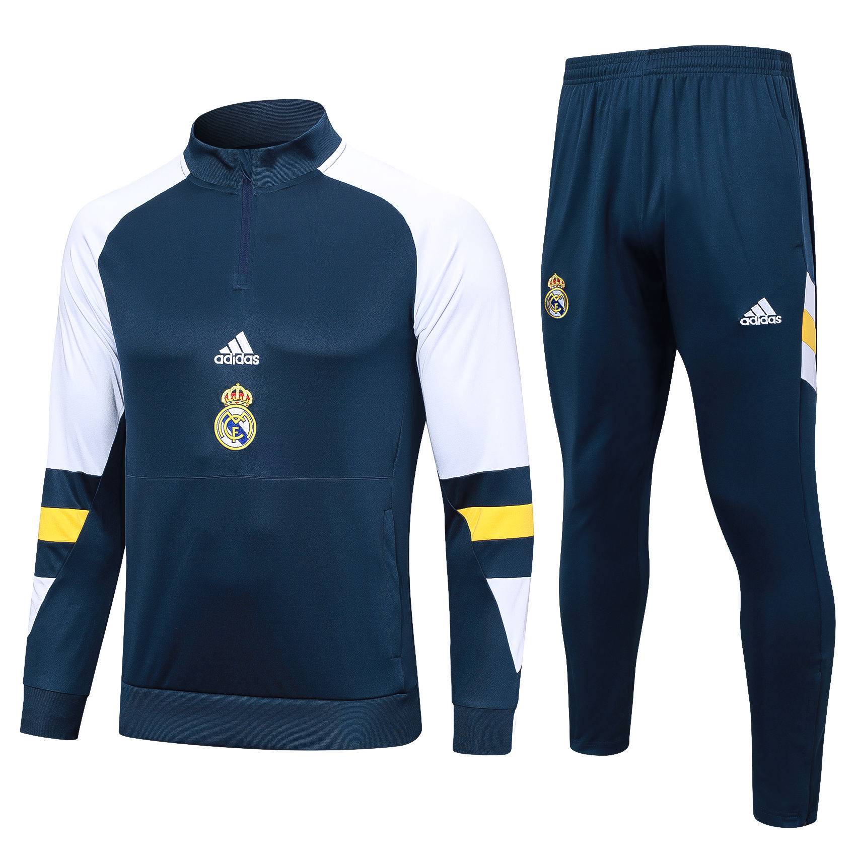 Mens Real Madrid Training Suit Oriental Blue 2023/24